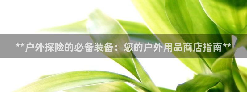 欧陆娱乐测速软件下载：**户外探险的必备装备：您的户