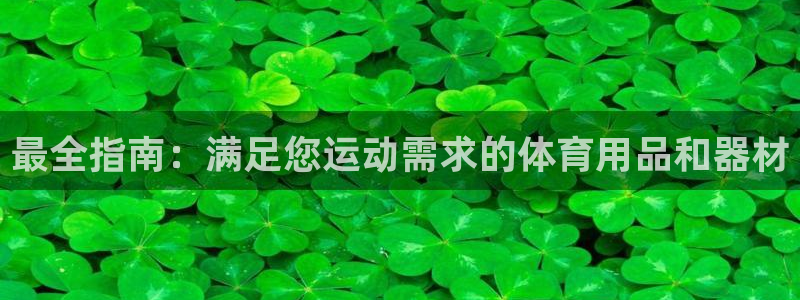 欧陆论坛：最全指南：满足您运动需求的体育用品和器材