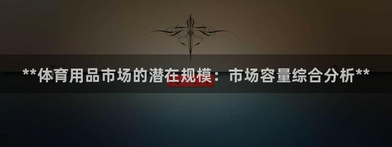 欧陆娱乐平台登录不上去了：**体育用品市场的潜在规模：市场容